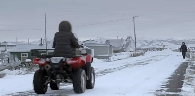 rural alaska snow mobile