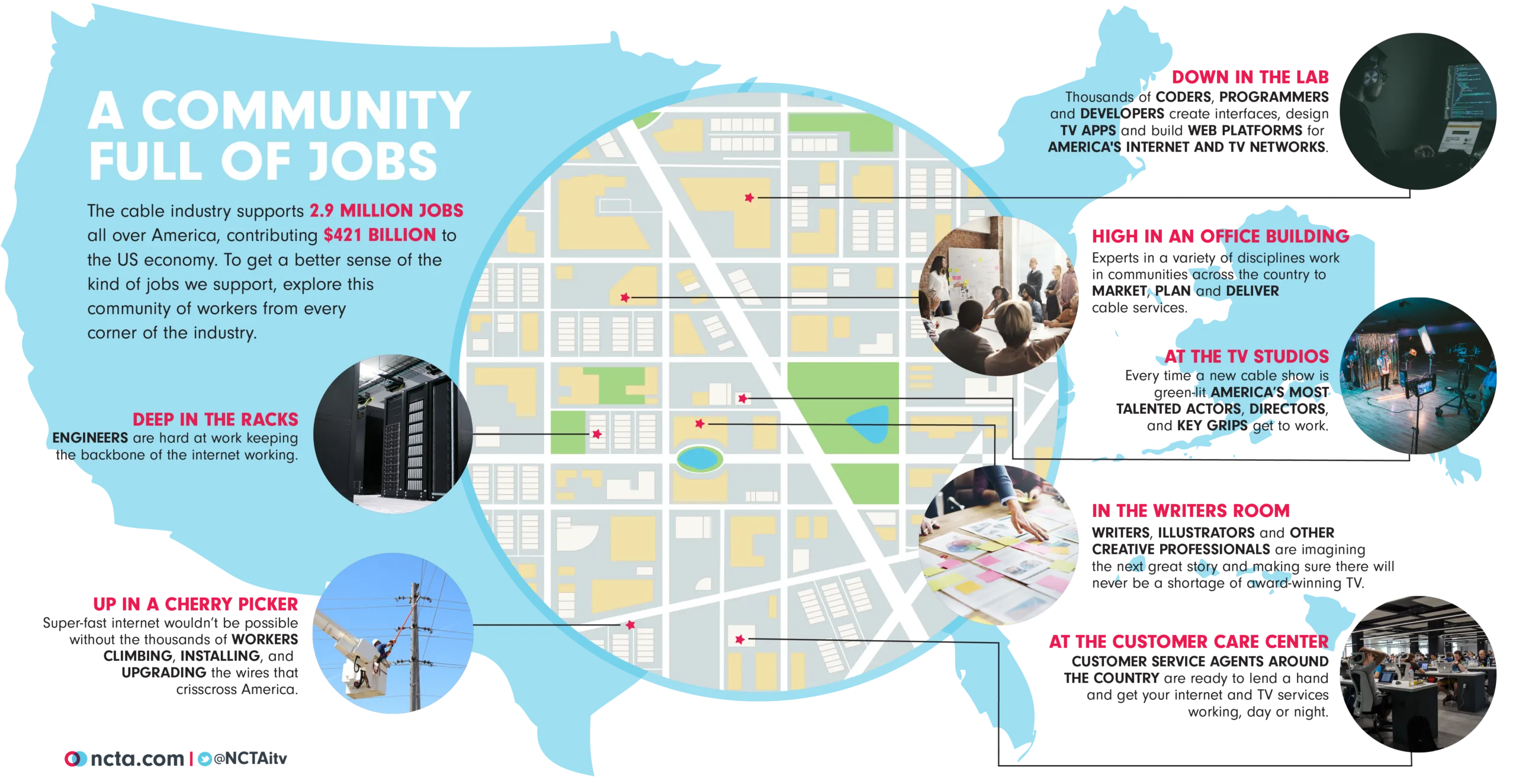 cable jobs map