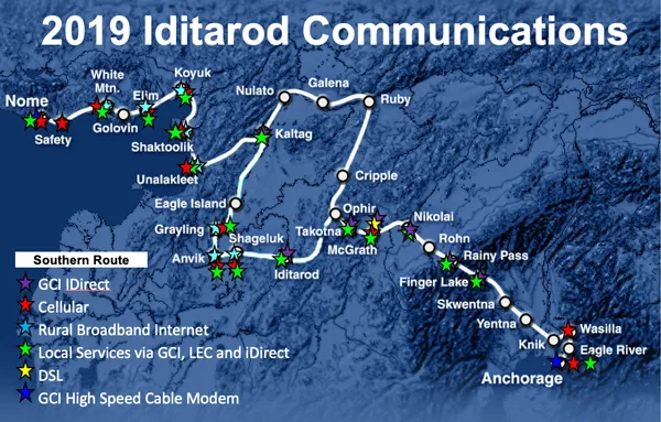Iditarod map